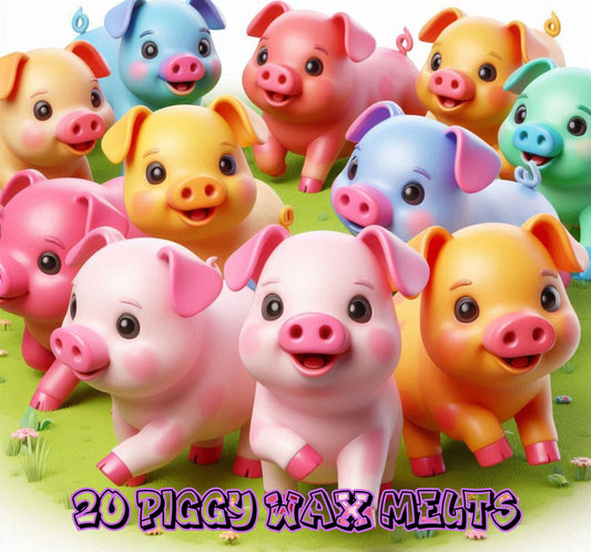 20 Piggy Themed Wax Melts